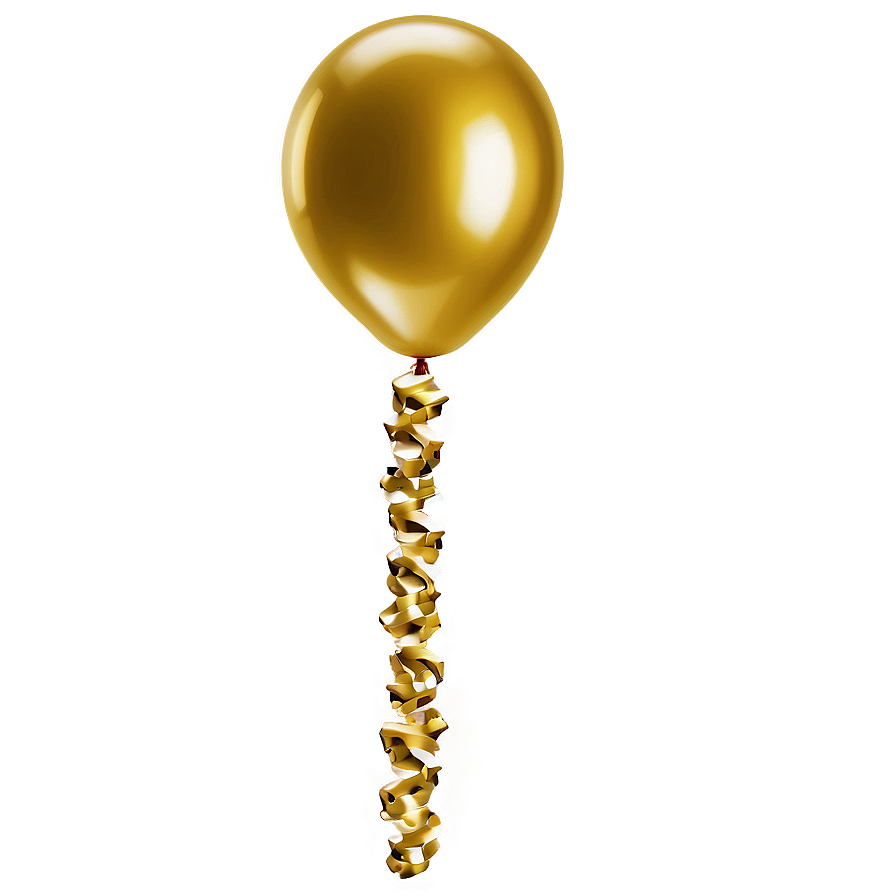 Glossy Gold Party Balloon Png Mfe