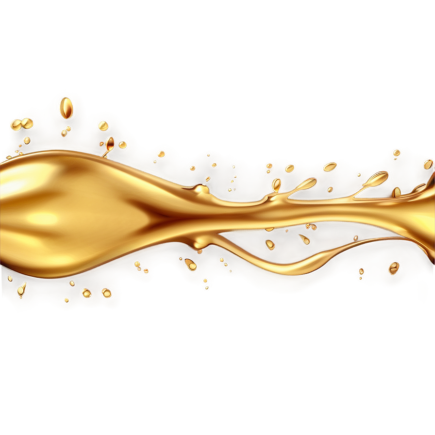 Glossy Gold Splash Png 71