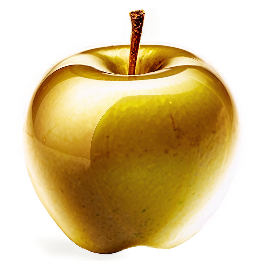 Glossy Golden Apple Png Qxw