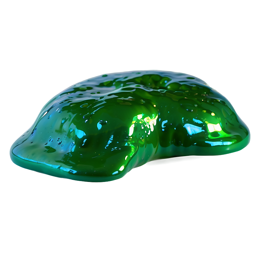 Glossy Green Slime Png 06272024