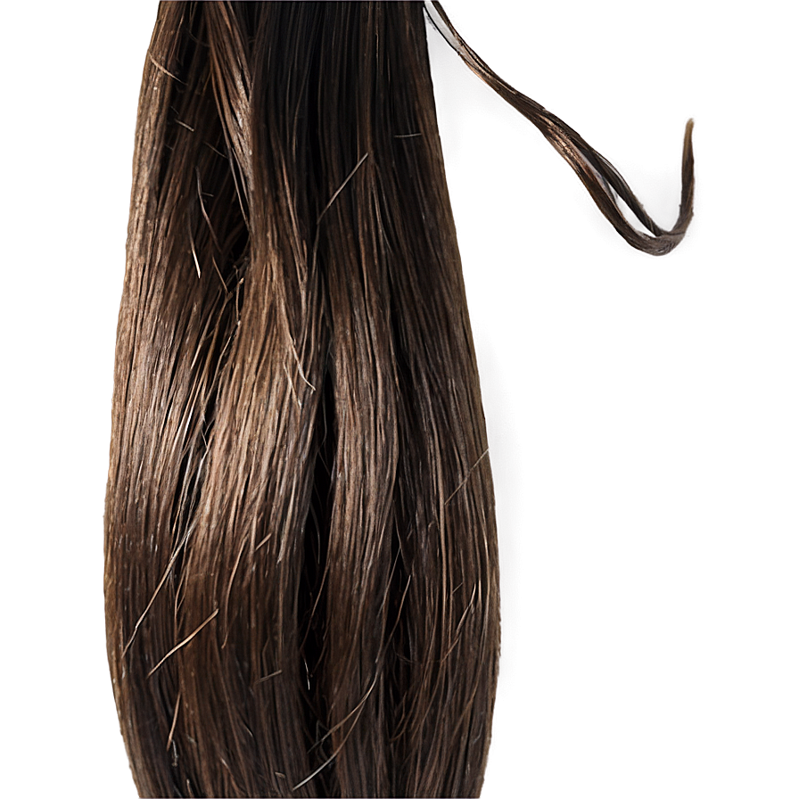 Glossy Hair Strand Png 34