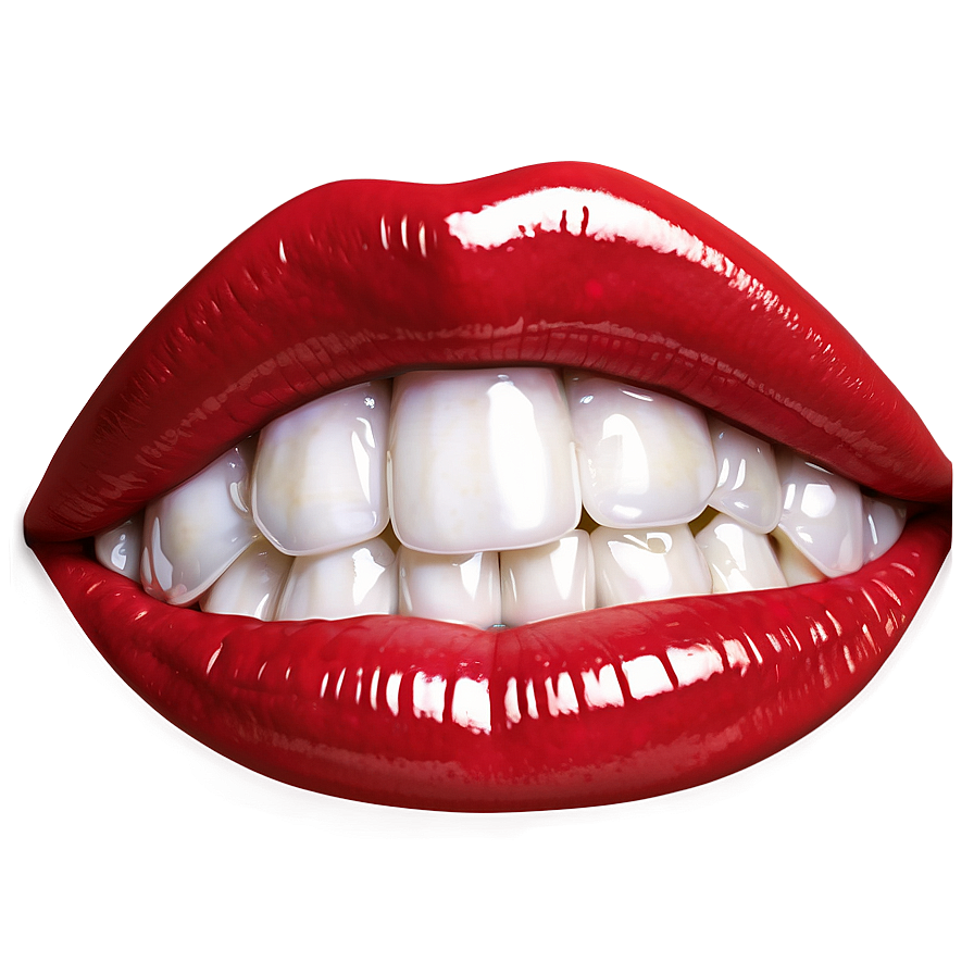 Glossy Lips Smile Png 20