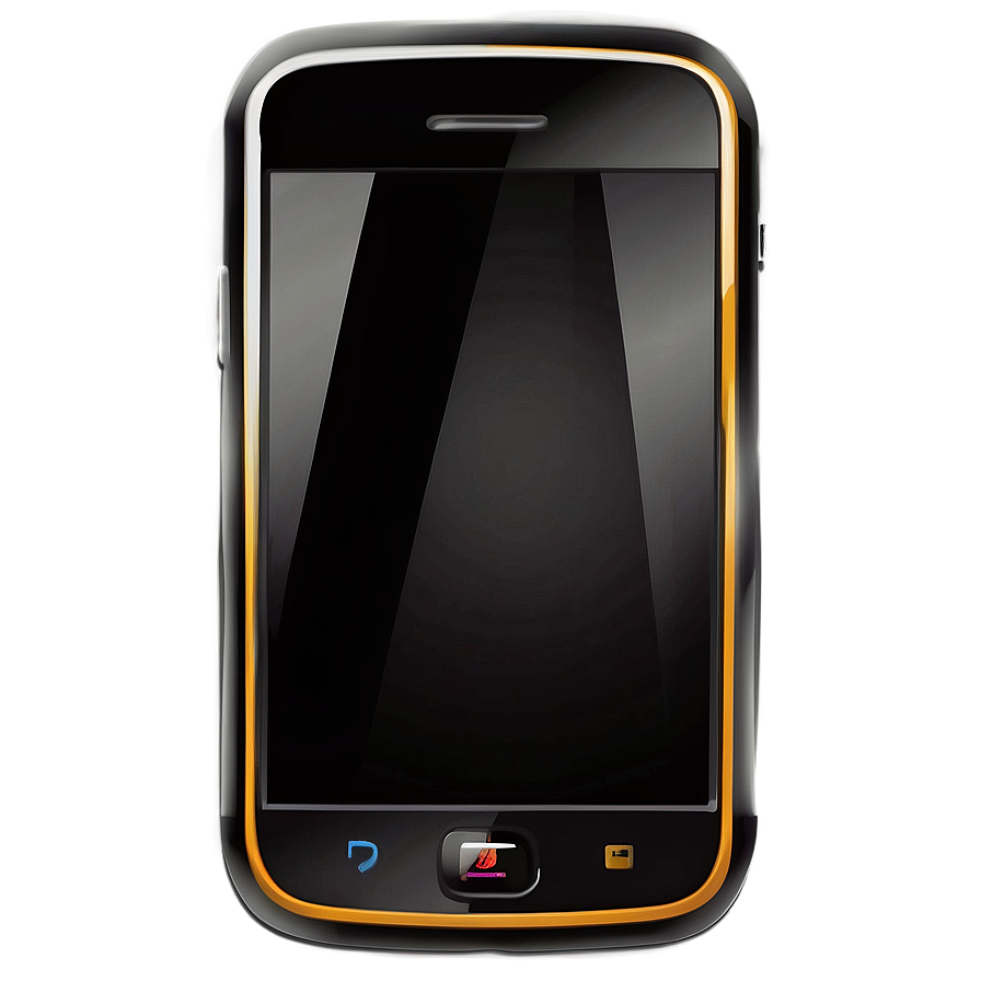 Glossy Mobile Phone Outline Png 28