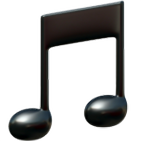 Glossy Music Note Graphic