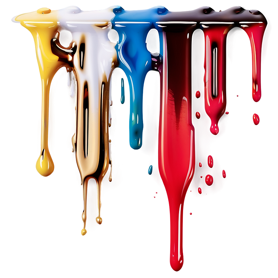 Glossy Paint Drip Png 18