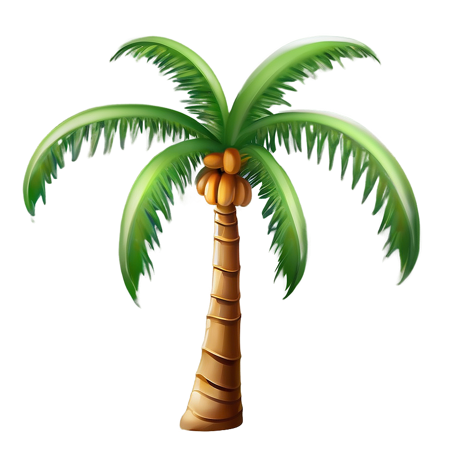 Glossy Palm Tree Emoji Png 06272024