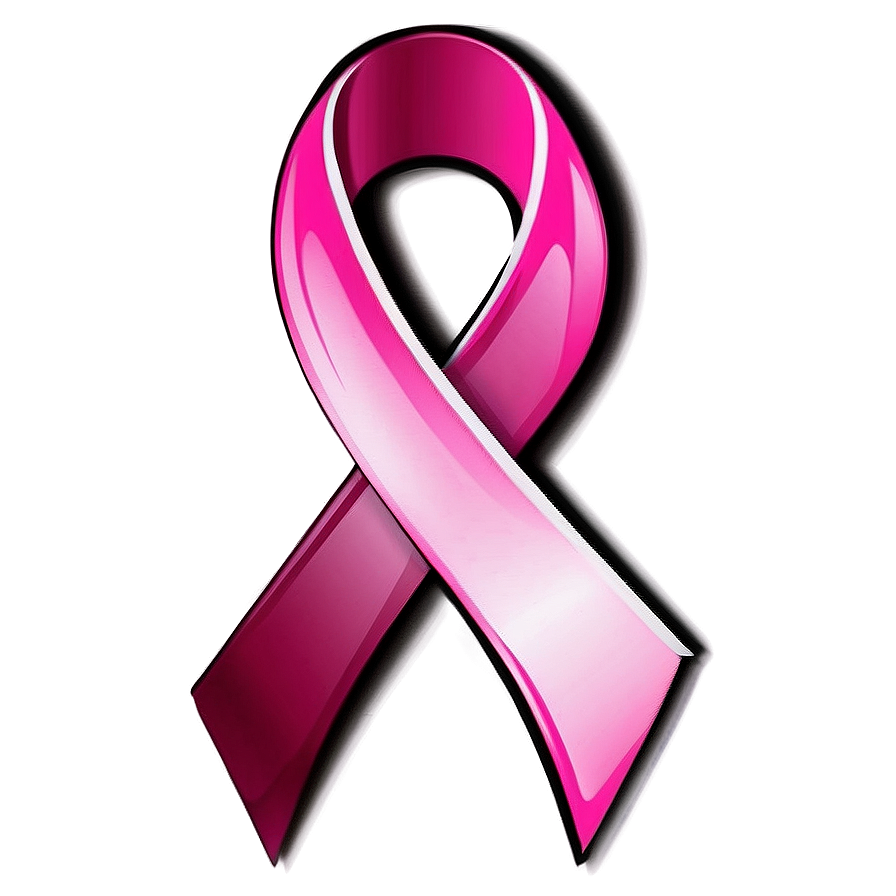 Glossy Pink Ribbon Graphic Png Yqe