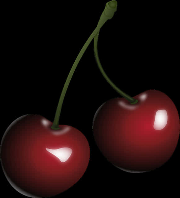 Glossy Red Cherries