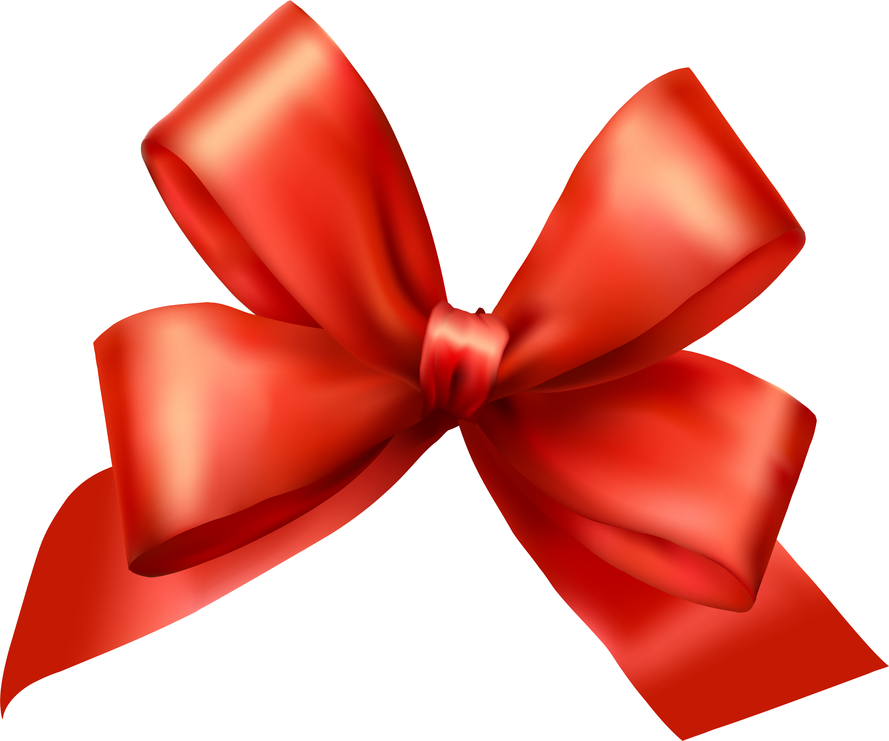 Glossy Red Gift Bow