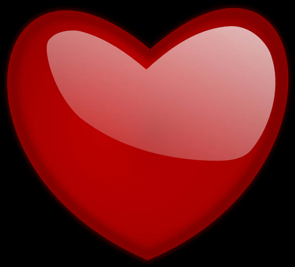 Glossy Red Heart Clipart