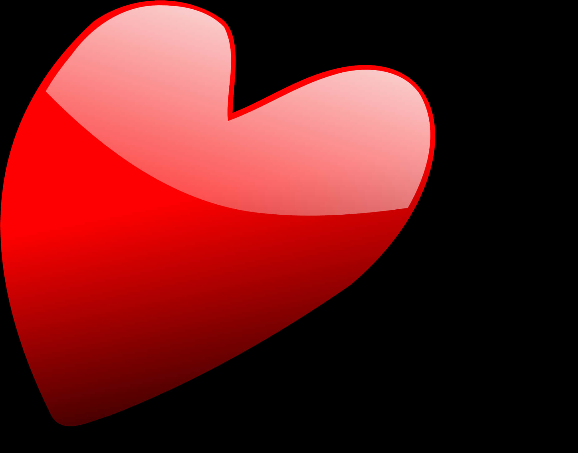 Glossy Red Heart Clipart