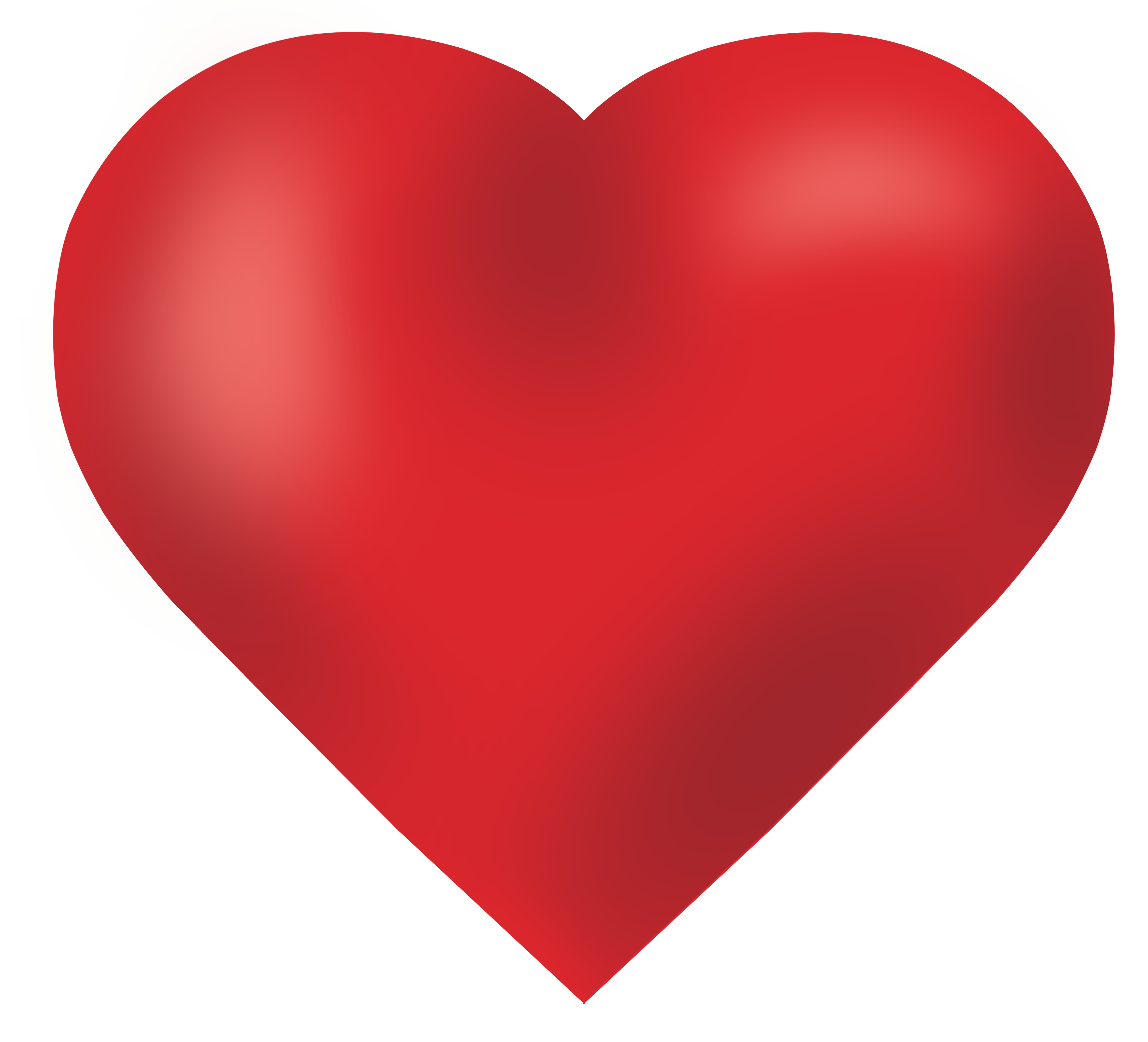 Glossy Red Heart Graphic