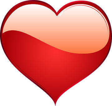 Glossy Red Heart Icon