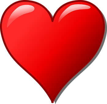 Glossy Red Heart Icon