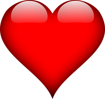 Glossy Red Heart Icon