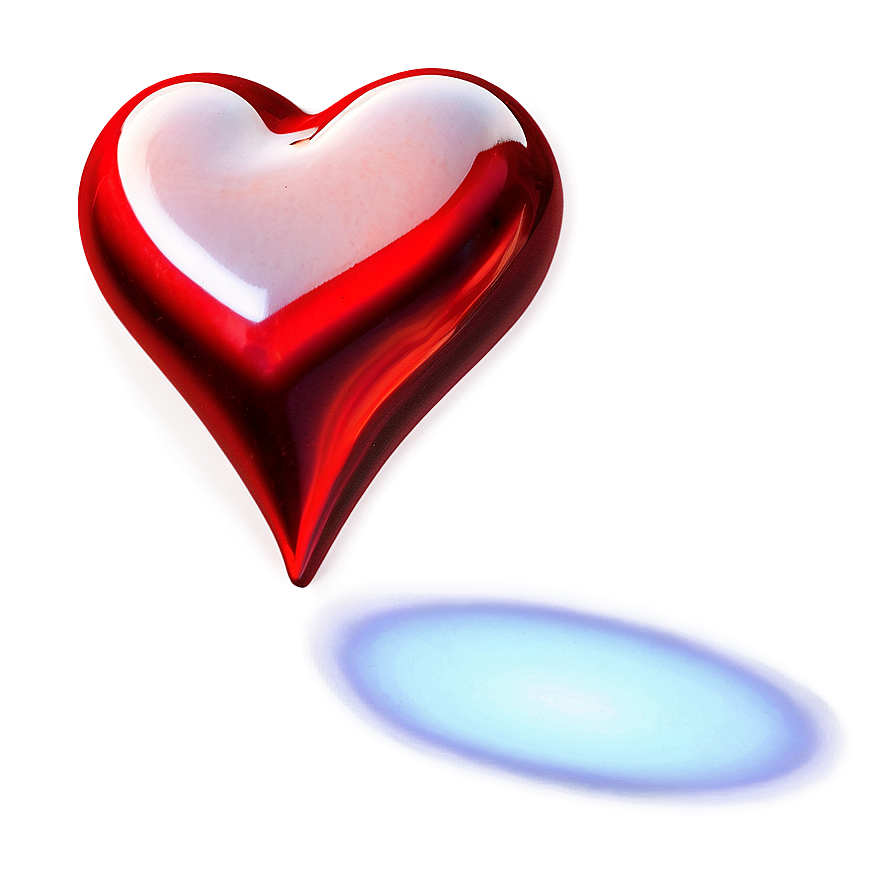 Glossy Red Heart Png Pif39