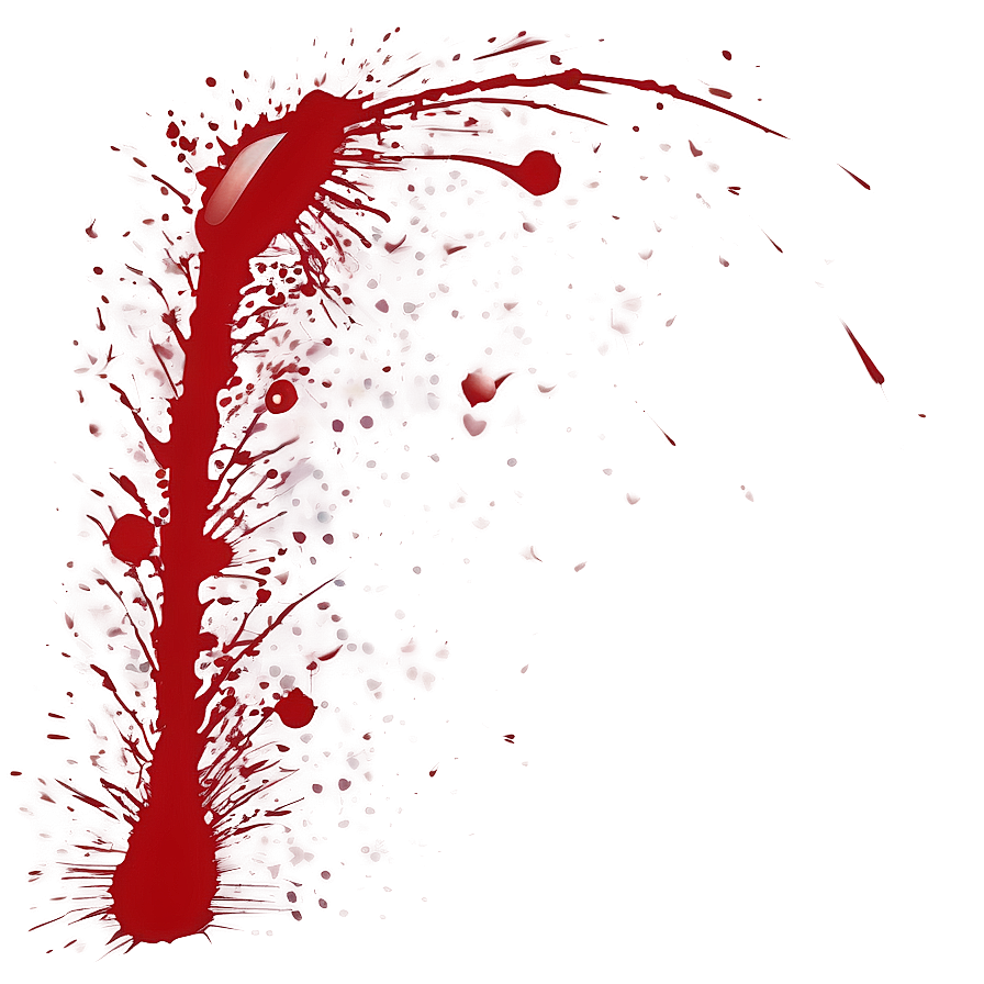 Glossy Red Splatter Art Png Dko