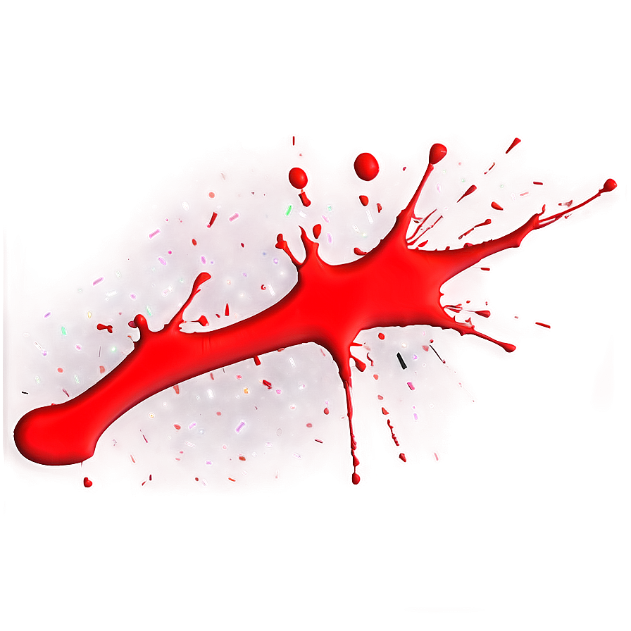 Glossy Red Splatter Png 30