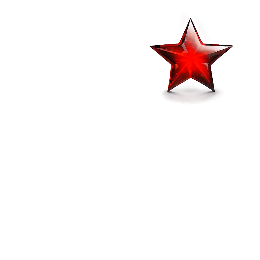 Glossy Red Star Png Qjq81