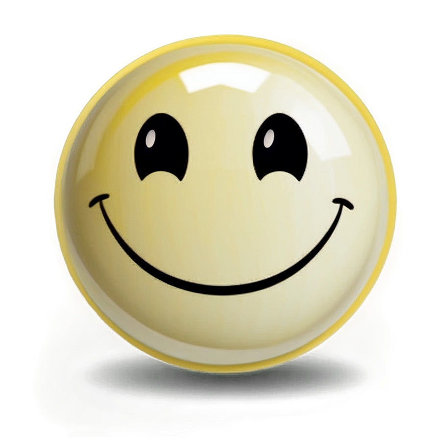 Glossy Smiley Face Sticker Png Vjn89