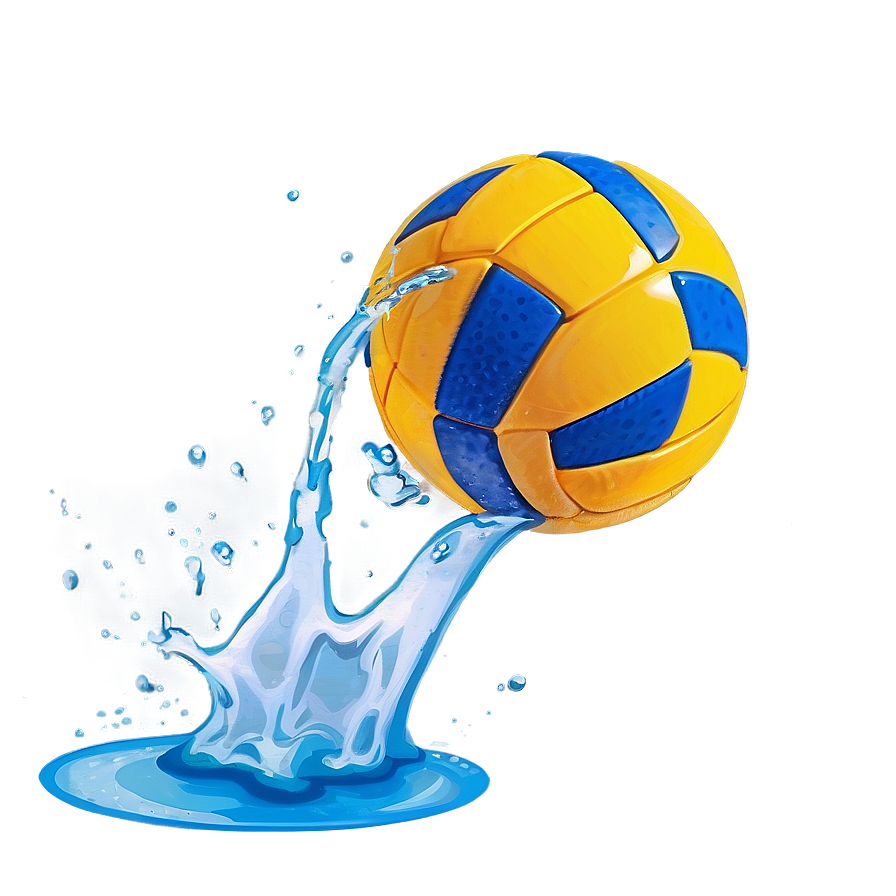 Glossy Water Polo Ball Png 32