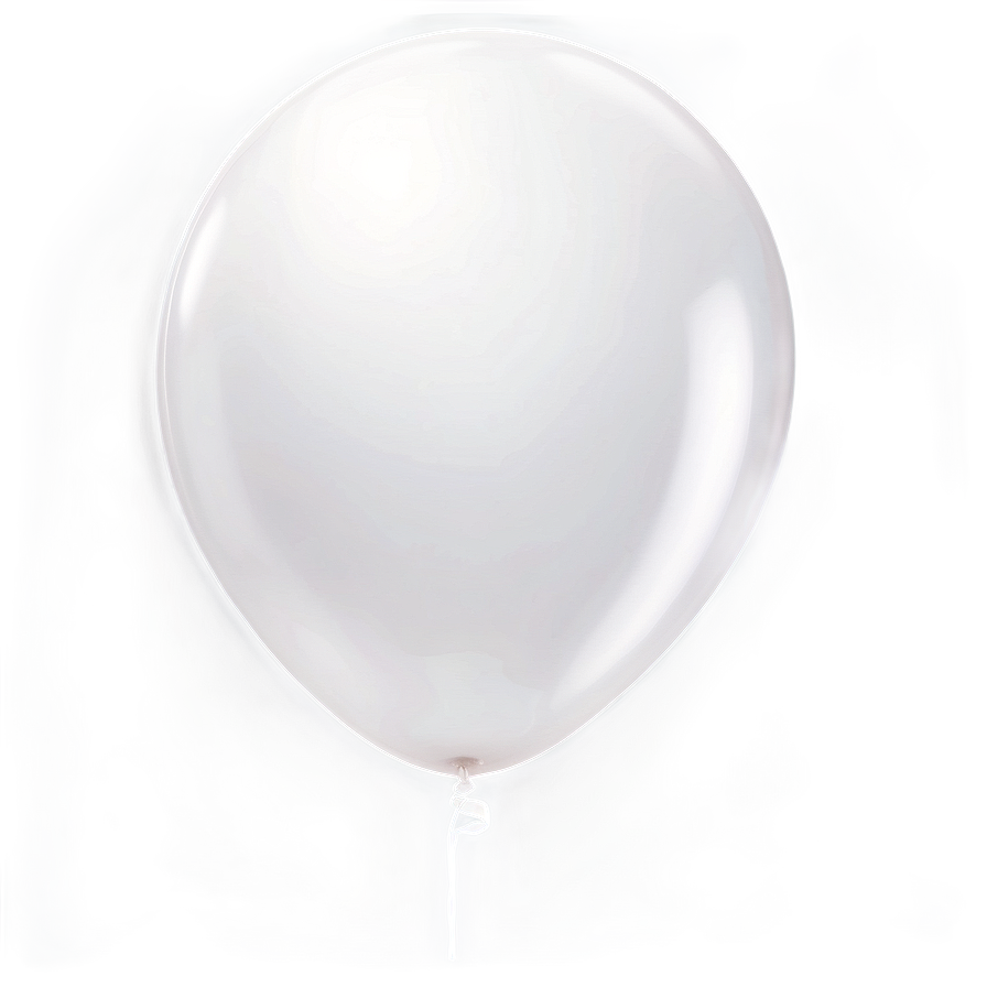 Glossy White Balloon Png Ofh94