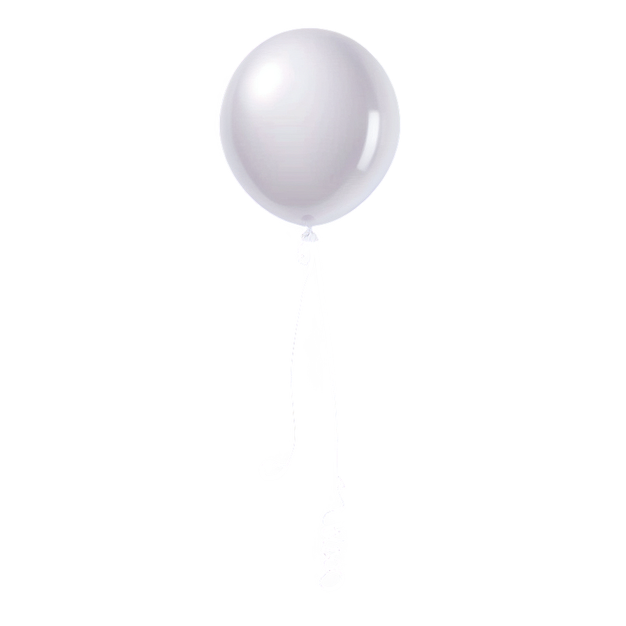 Glossy White Balloon Png Usp75