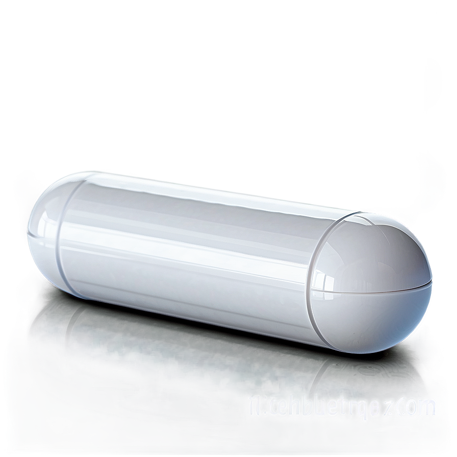 Glossy White Capsule Png Pyj12