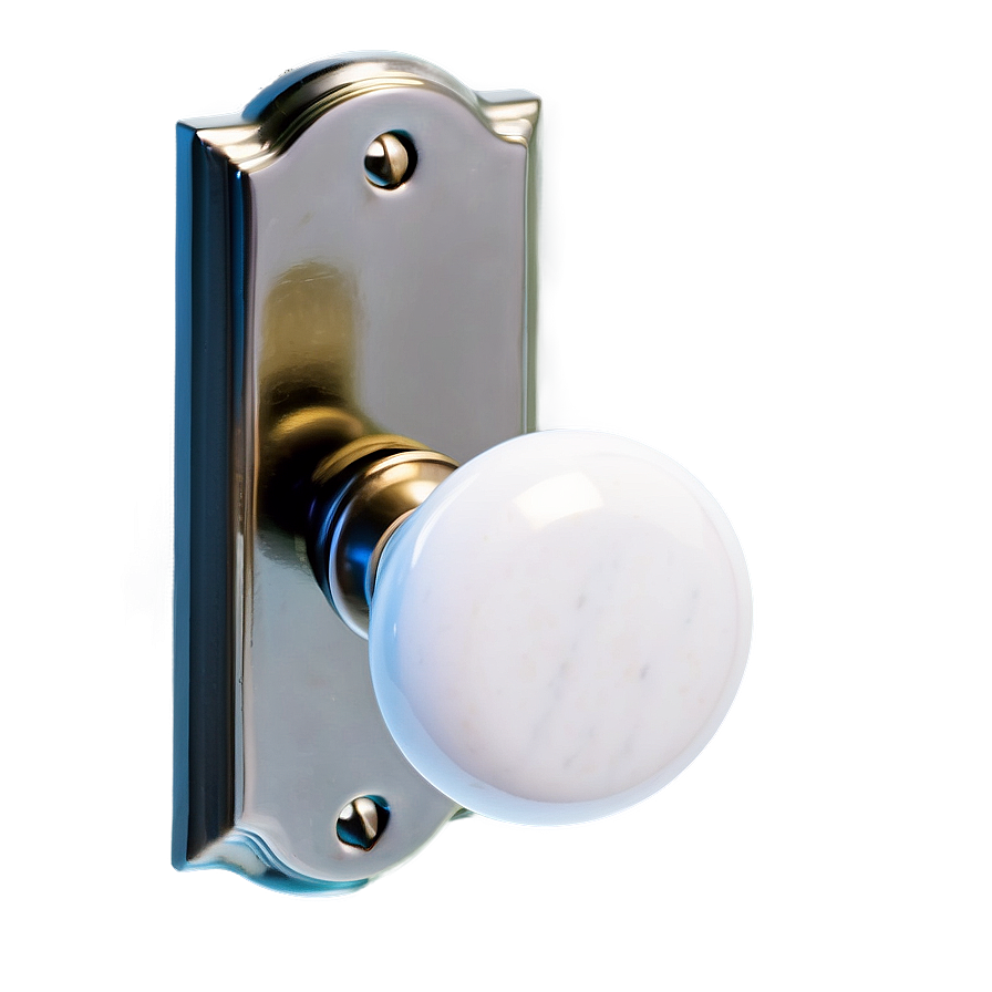 Glossy White Doorknob Png 29