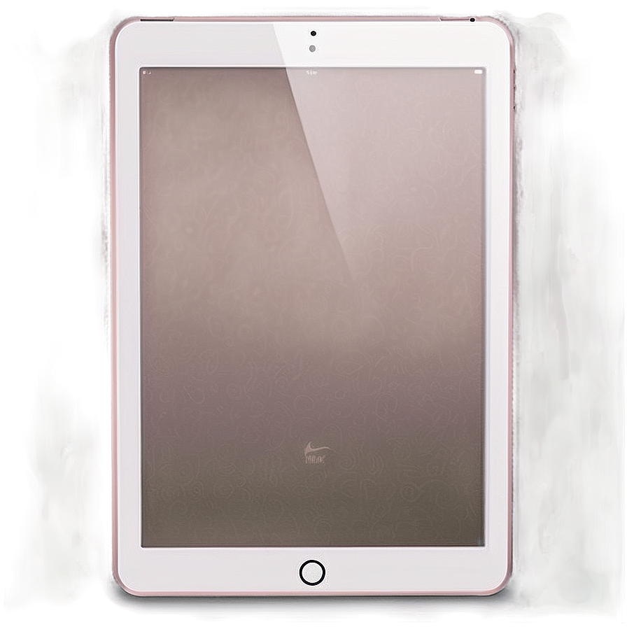 Glossy White Ipad Visual Png Hxf36