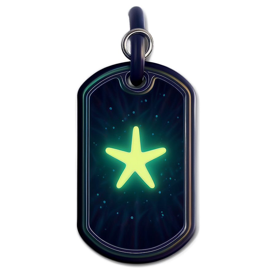 Glow In The Dark Dog Tag Png 06122024