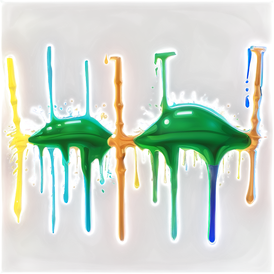 Glow In The Dark Spray Paint Drip Png Gve51