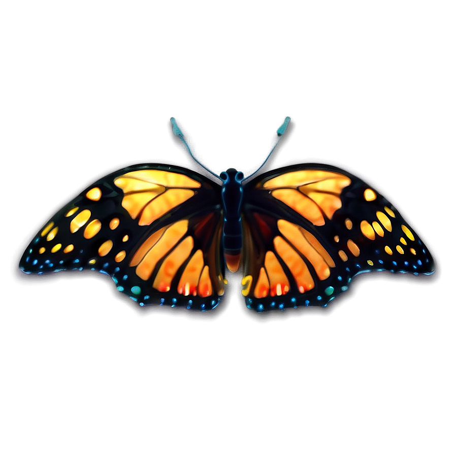 Glowing 3d Butterfly Effect Png 06292024