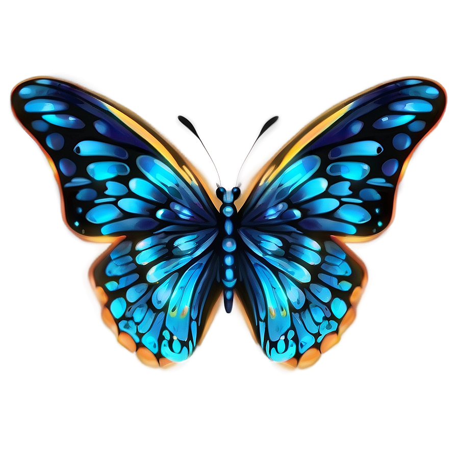 Glowing 3d Butterfly Effect Png 73