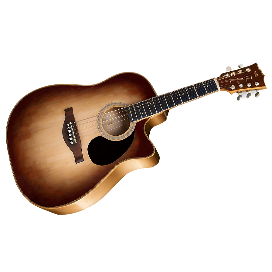 Glowing Acoustic Guitar Png Bmx