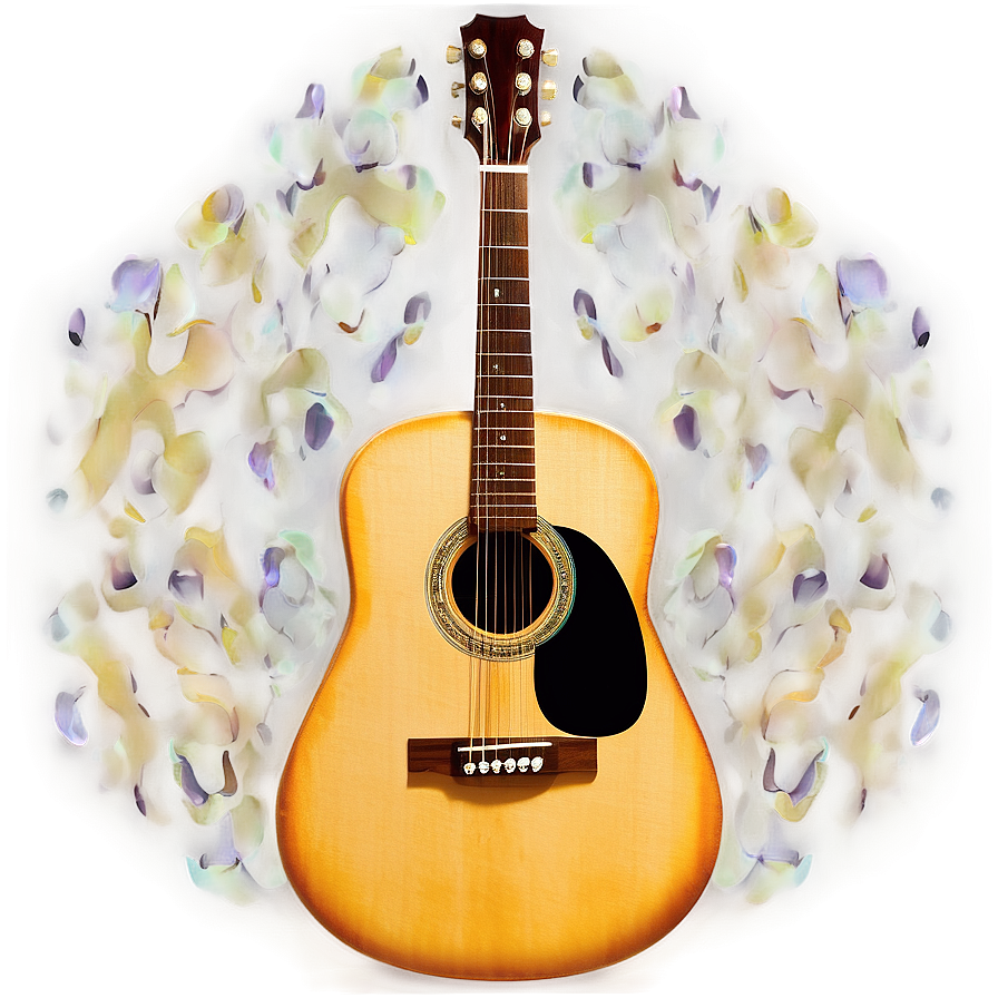 Glowing Acoustic Guitar Png Fig