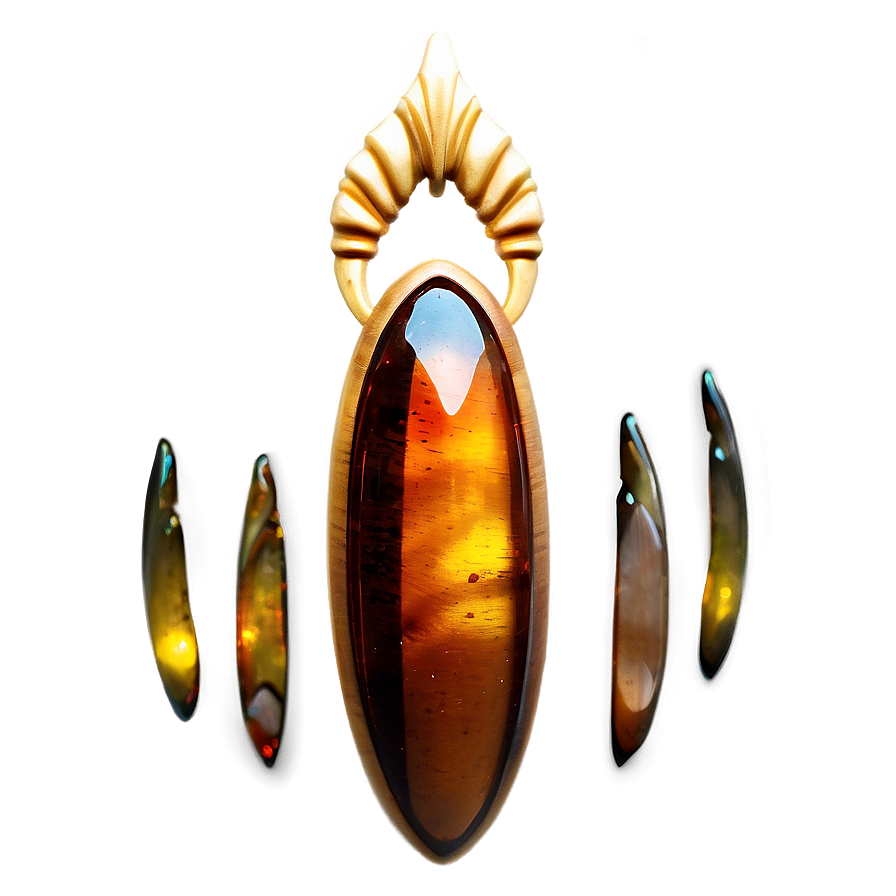 Glowing Amber Jewel Png 06242024