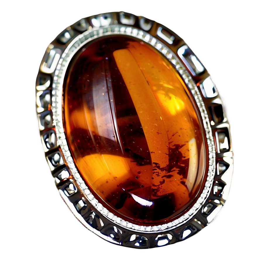 Glowing Amber Jewel Png 11