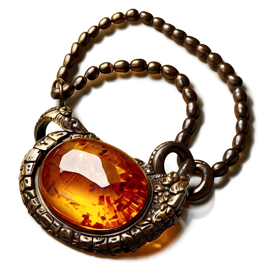 Glowing Amber Jewel Png 98