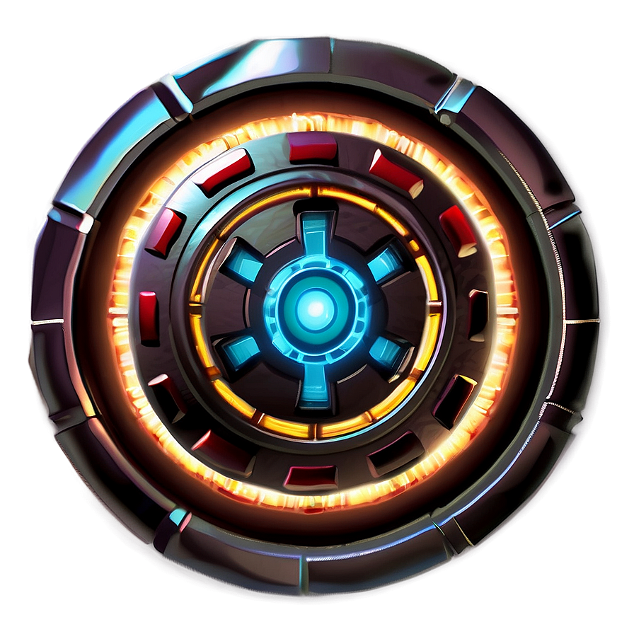 Glowing Arc Reactor Illustration Png Jto89