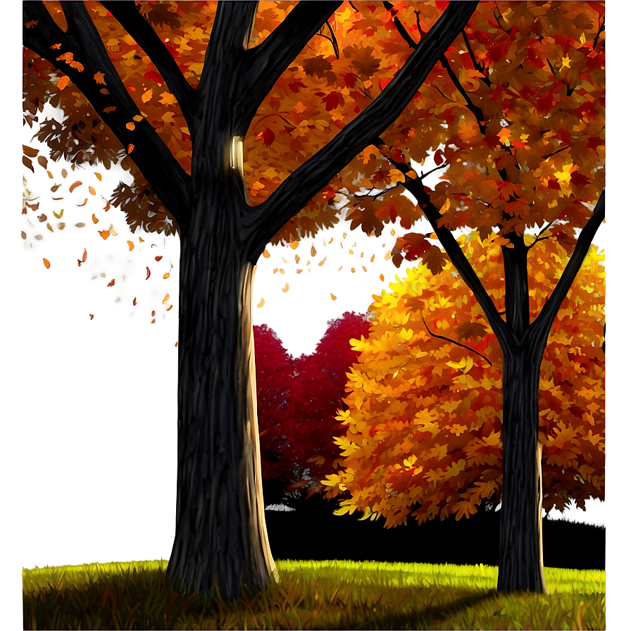 Glowing Autumn Tree Png 06122024