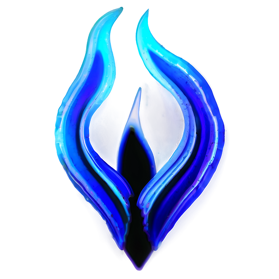 Glowing Blue Flame Png 06202024