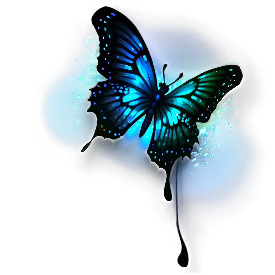 Glowing Butterfly Effect Png 74