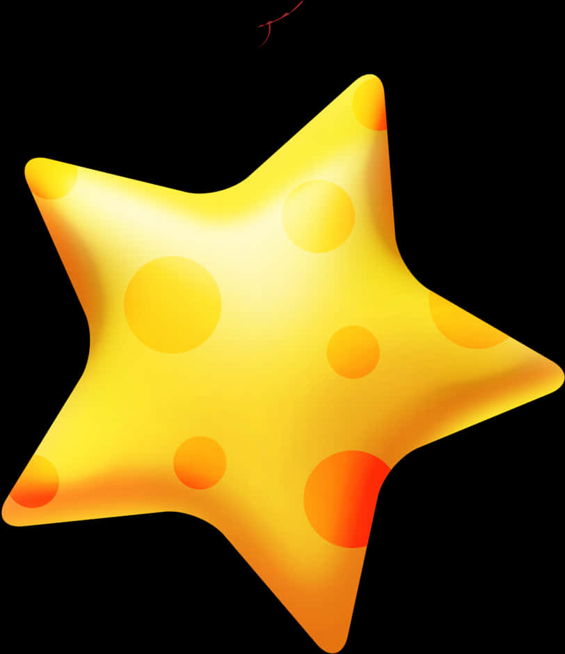 Glowing Cartoon Star