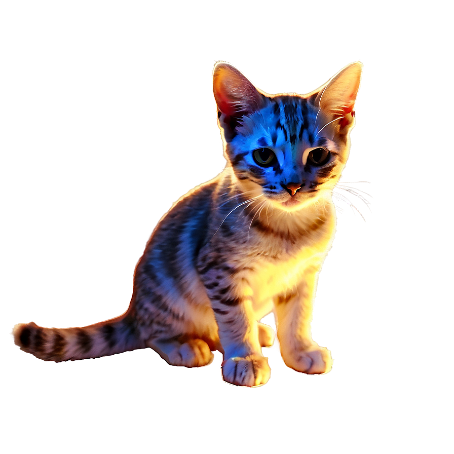 Glowing Cat Png 05232024