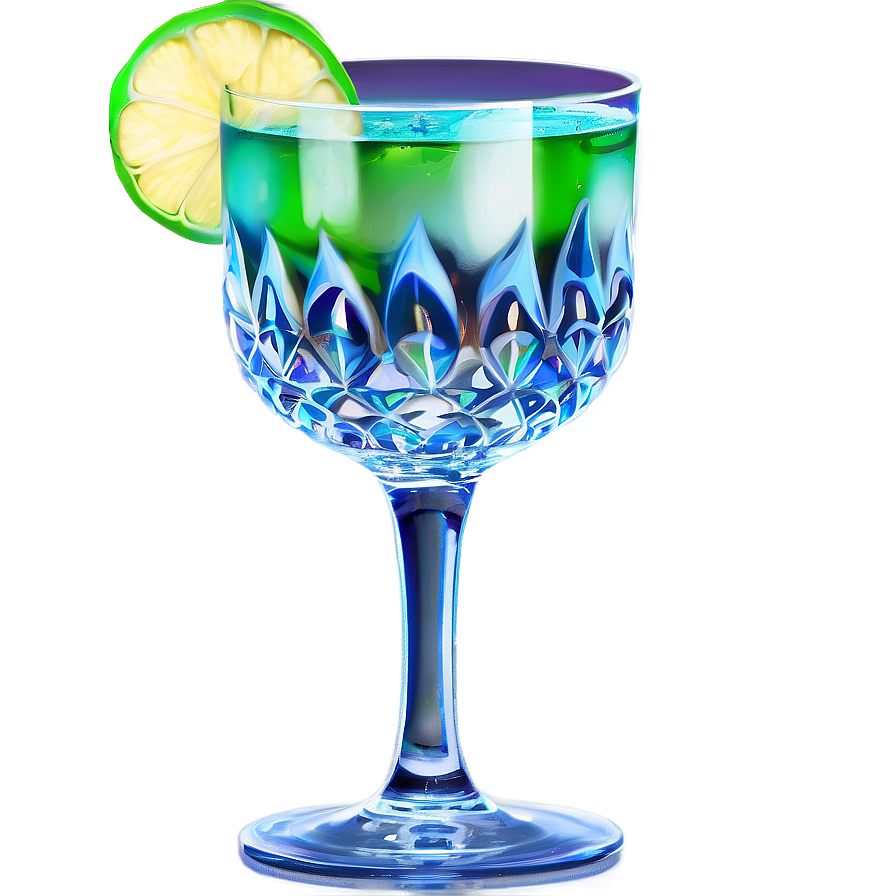 Glowing Cocktail Glass Png Qvk1