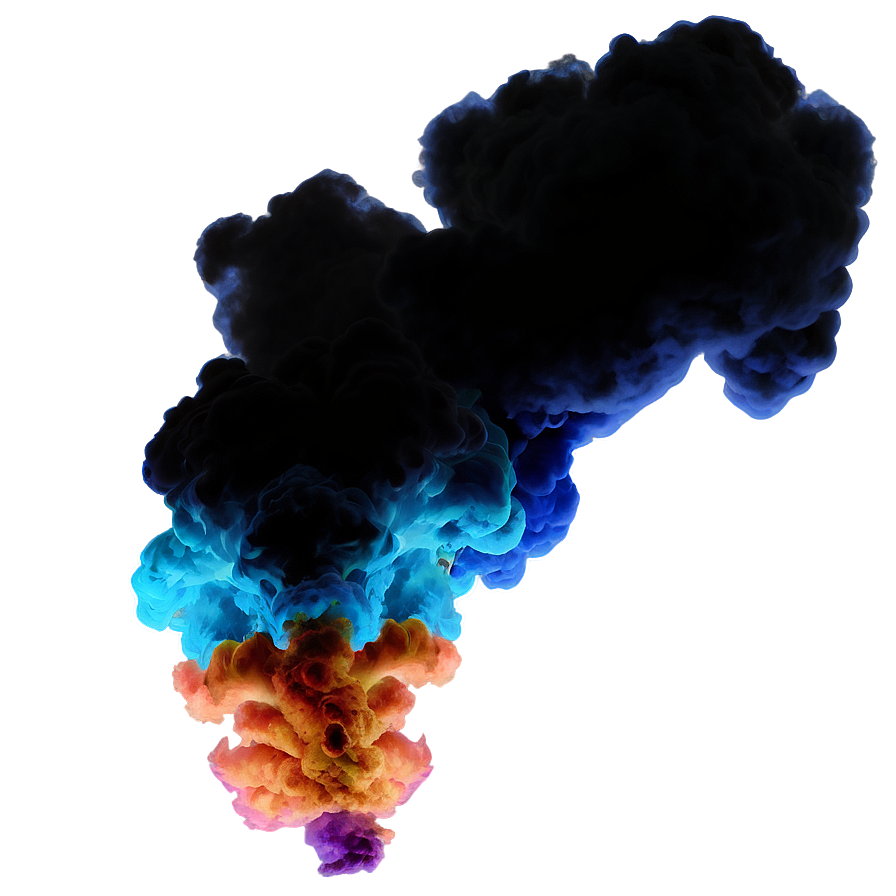 Glowing Color Smoke Gust Png Hel33