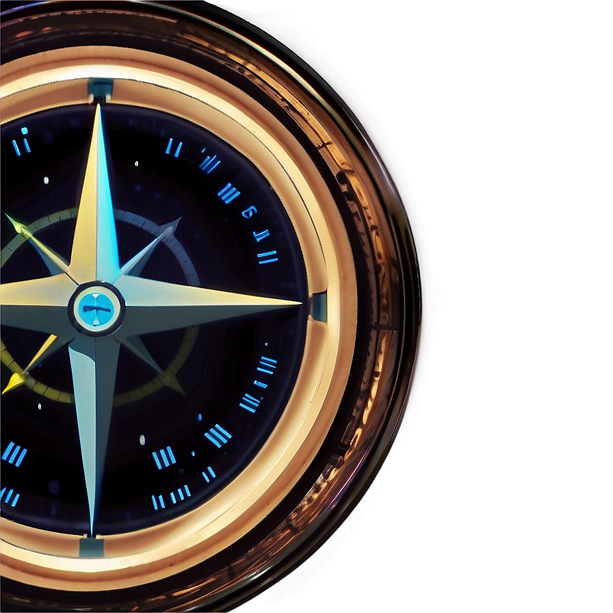 Glowing Compass In Dark Png 05042024