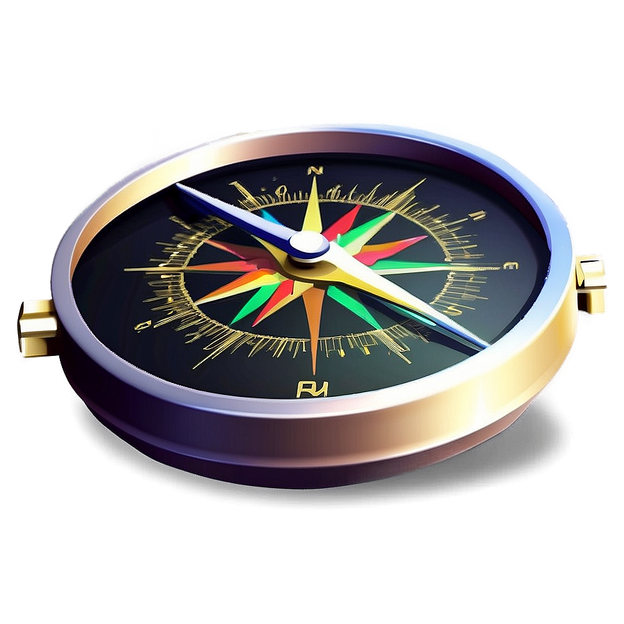 Glowing Compass In Dark Png 05042024