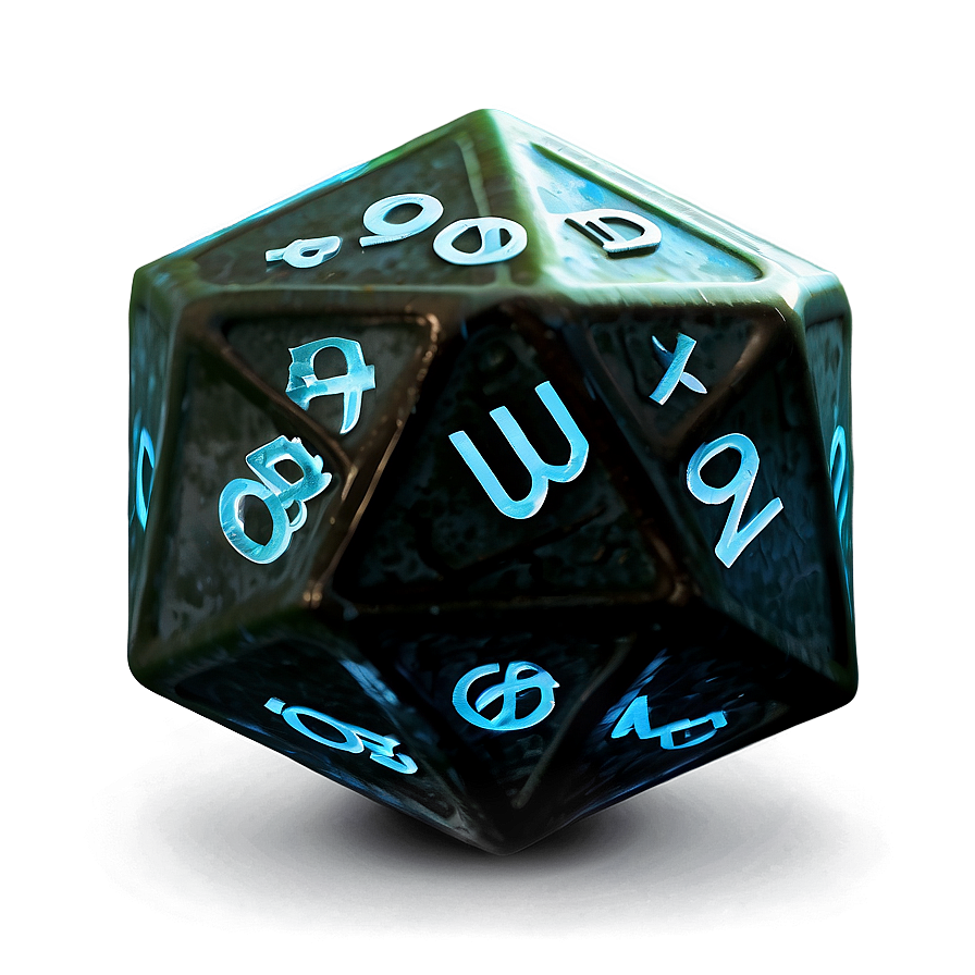 Glowing D20 Png Xuo36